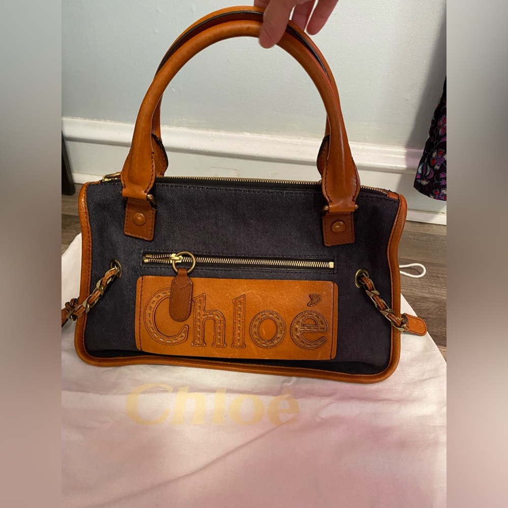 Denim Chloe.,un used. Almost new.  Very good condition